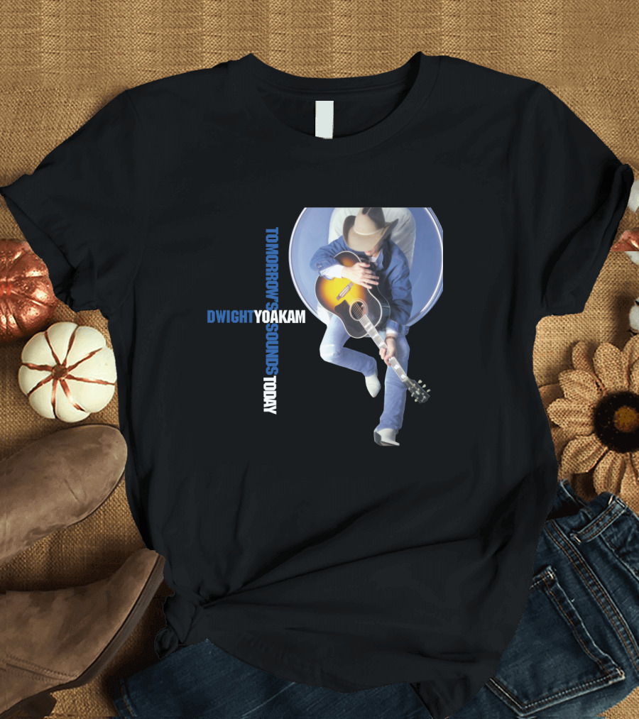 DWIGHT YOAKAM Tomorrow's Sounds Today Cowboy and Guitar T-Shirt