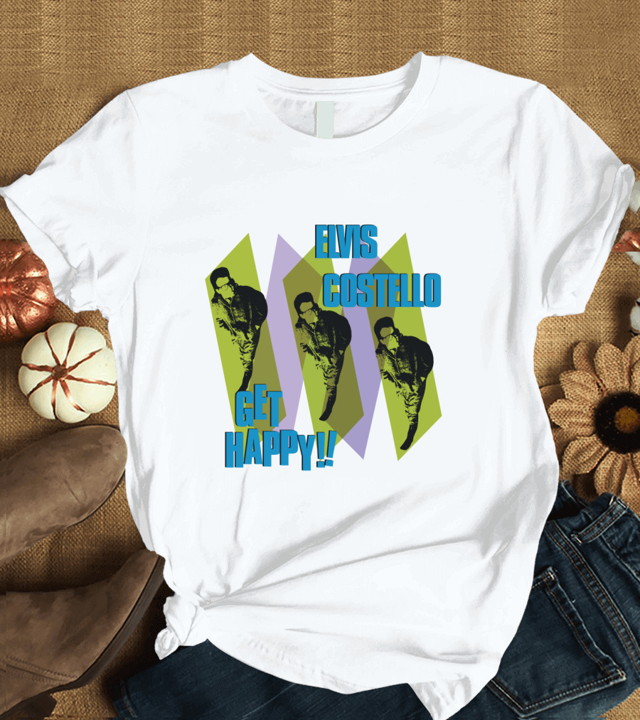 Elvis Costello Get Happy EVCTL 10 Be T-Shirt