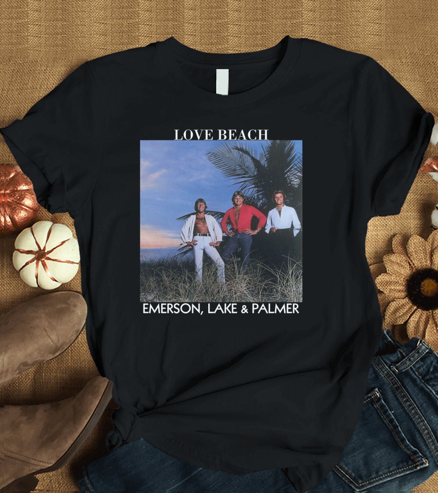 Love Beach Emerson Lake and Palmer Album Cover T-Shirt