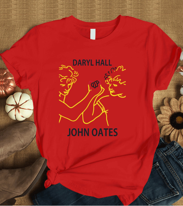 T-Shirt: Daryl Hall and John Oates Neon Outline Duo T-Shirt Daryl Hall and John Oates Neon Outline Duo T-Shirt