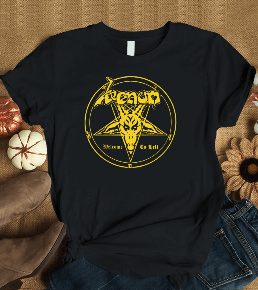 Venom Welcome To Hell Pentagram Goat T-Shirt