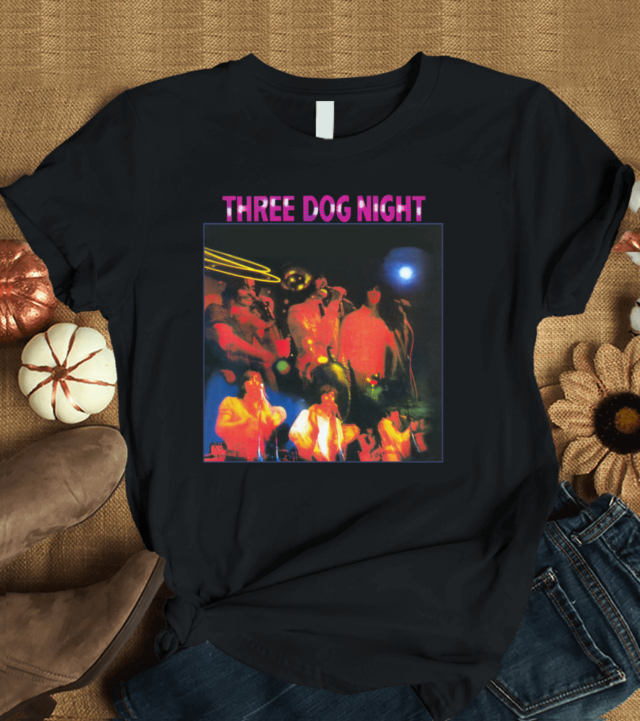 Three Dog Night Vintage Concert Performance Psychedelic T-Shirt