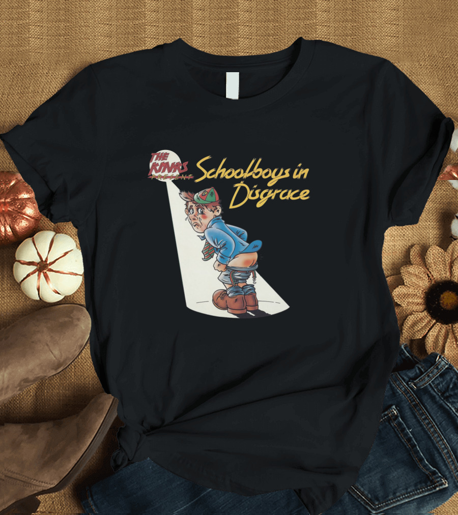The Kinks Schoolboys in Disgrace Mischievous Cartoon T-Shirt