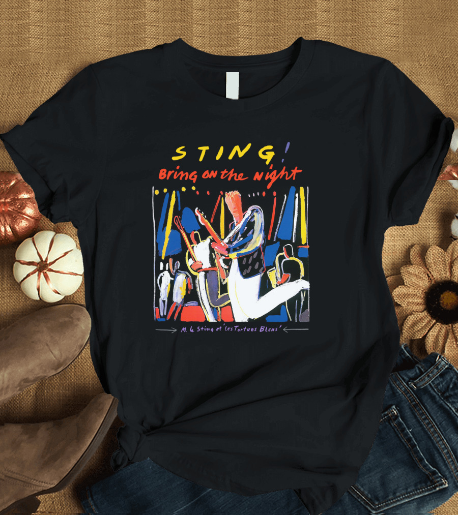 STING Bring On the Night M. le Sting et les Tortues Bleus T-Shirt