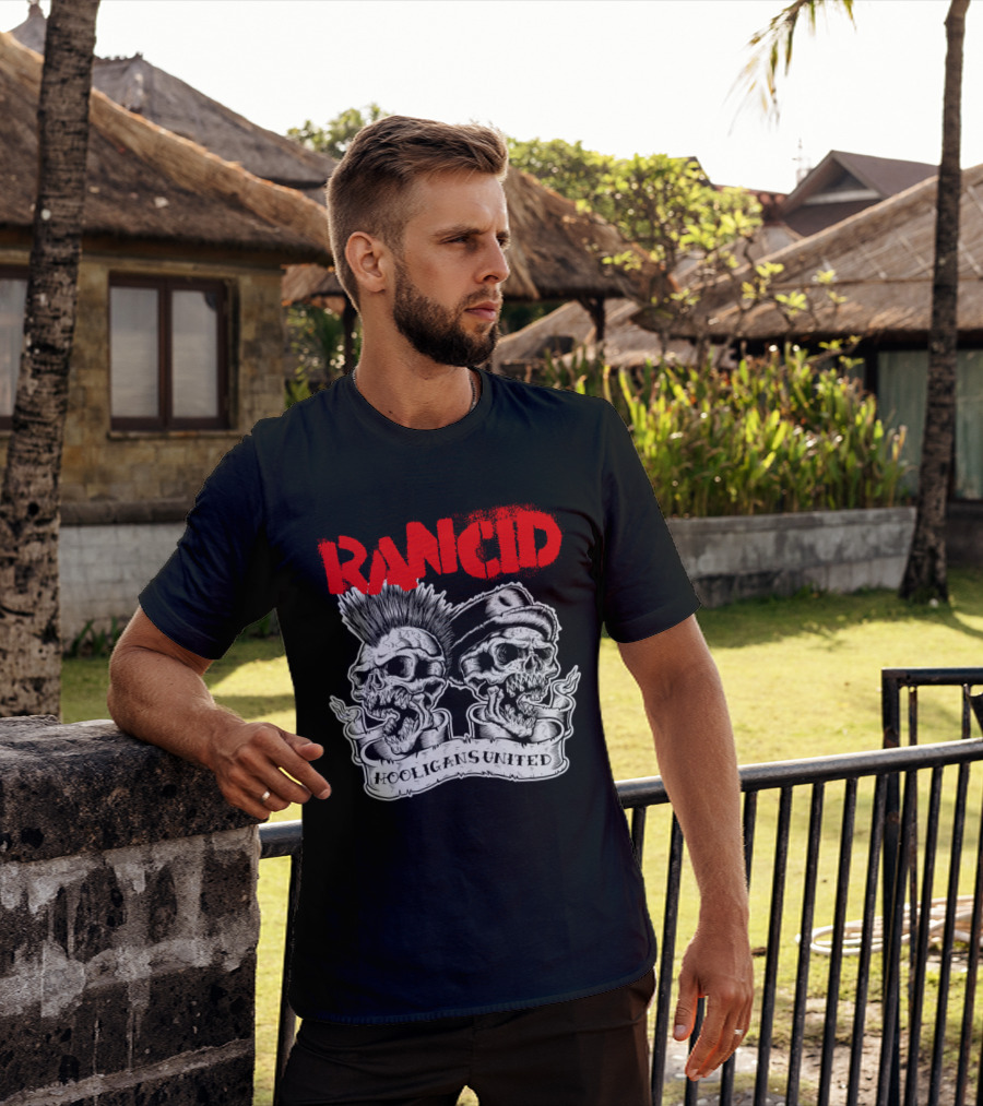 Rancid Hooligans United Skulls Rcd T-Shirt