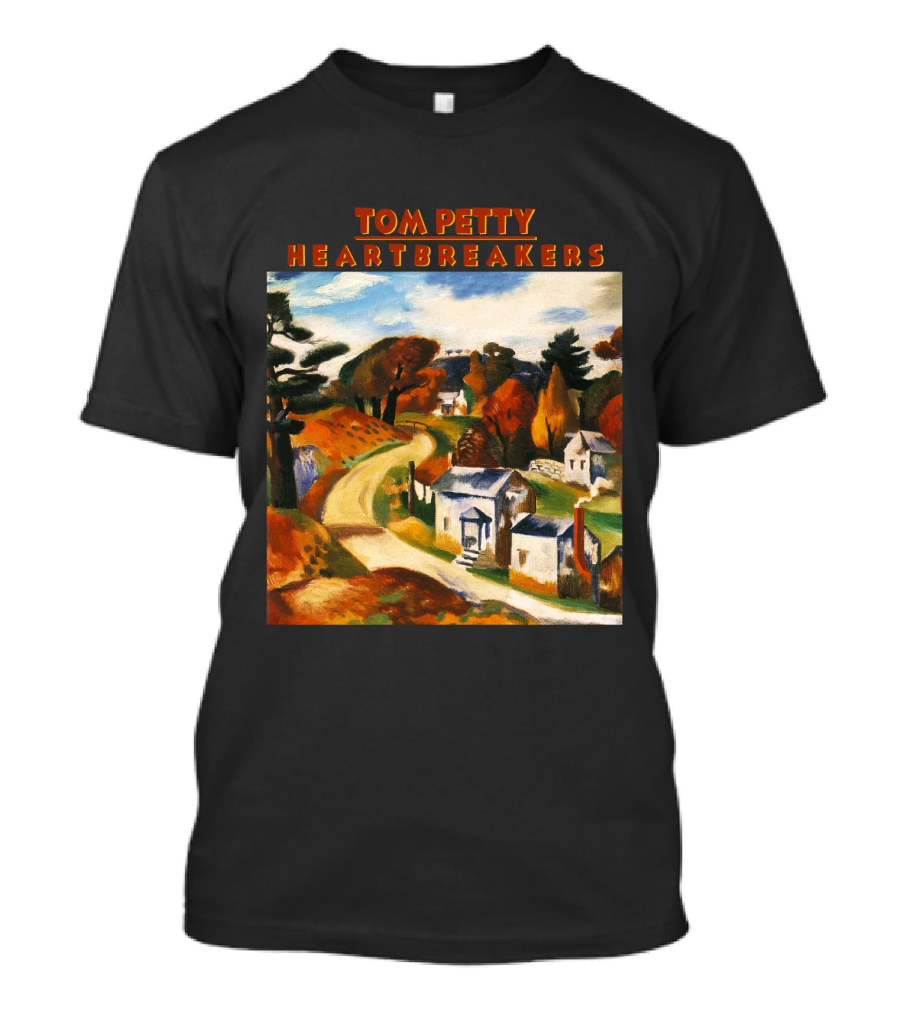 Tom Petty Heartbreakers TPT 01 Into The Great Wide Open Vintage Landscape T-Shirt