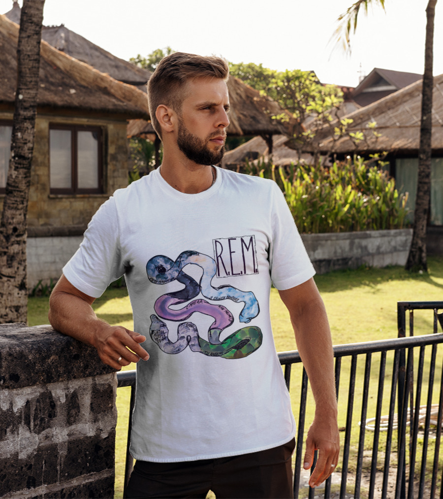 R.e.m. Album Artwork With Track Titles Elements T-Shirt