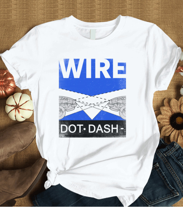 T-Shirt: WIRE DOT DASH T-Shirt WIRE DOT DASH T-Shirt