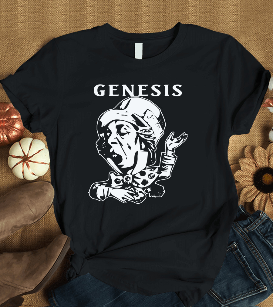 Genesis Trespass Style Face Art T-Shirt