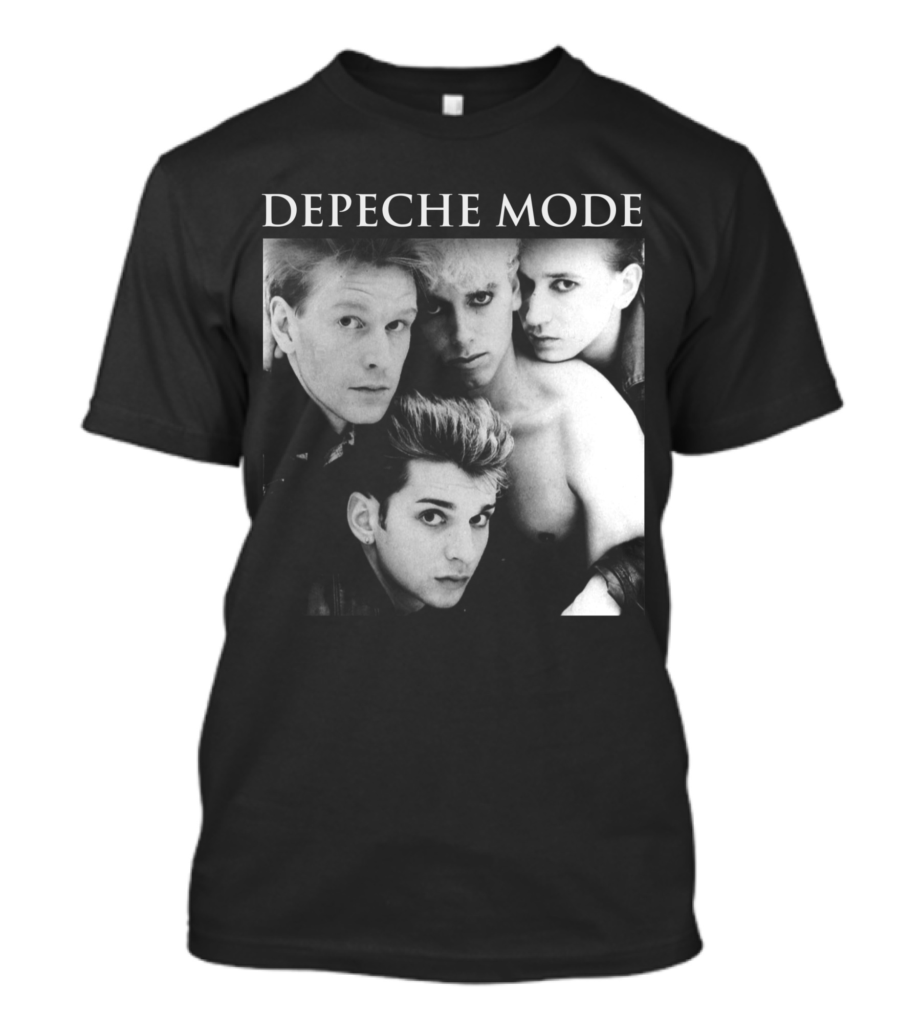 Depeche Mode Band Black And White Photo Quartet T-Shirt