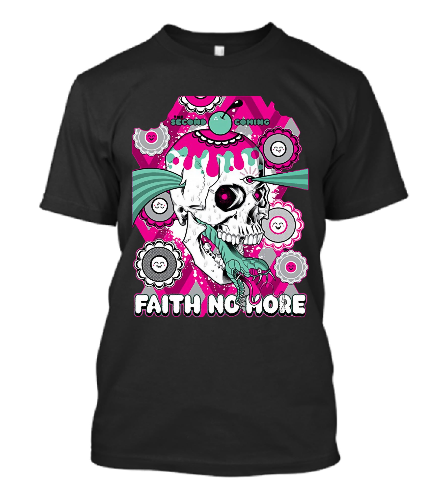Faith No More Second Coming Skull And Snake T-Shirt