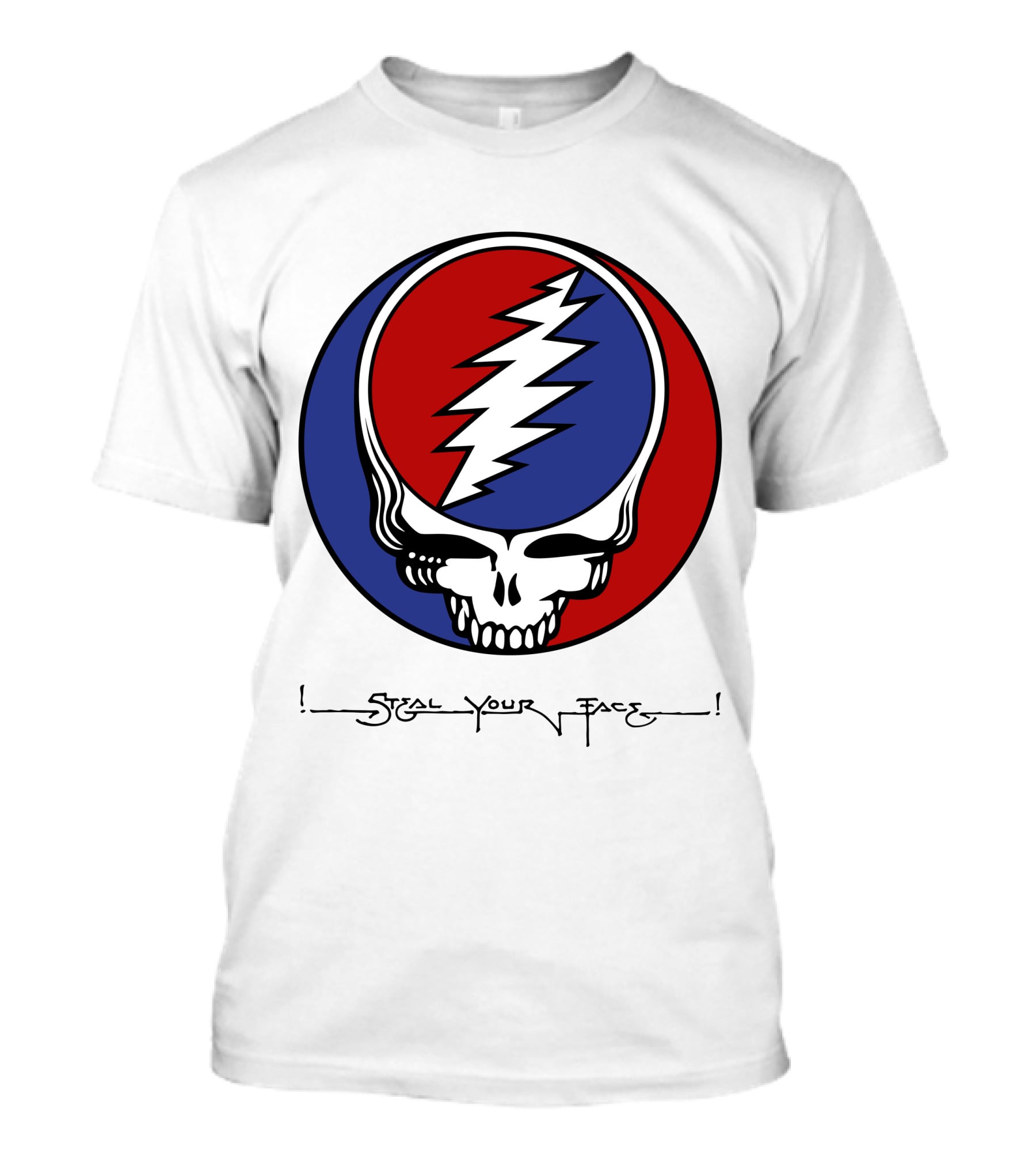 Steal Your Face Grateful Dead Skull Logo With Lightning Bolt T-Shirt