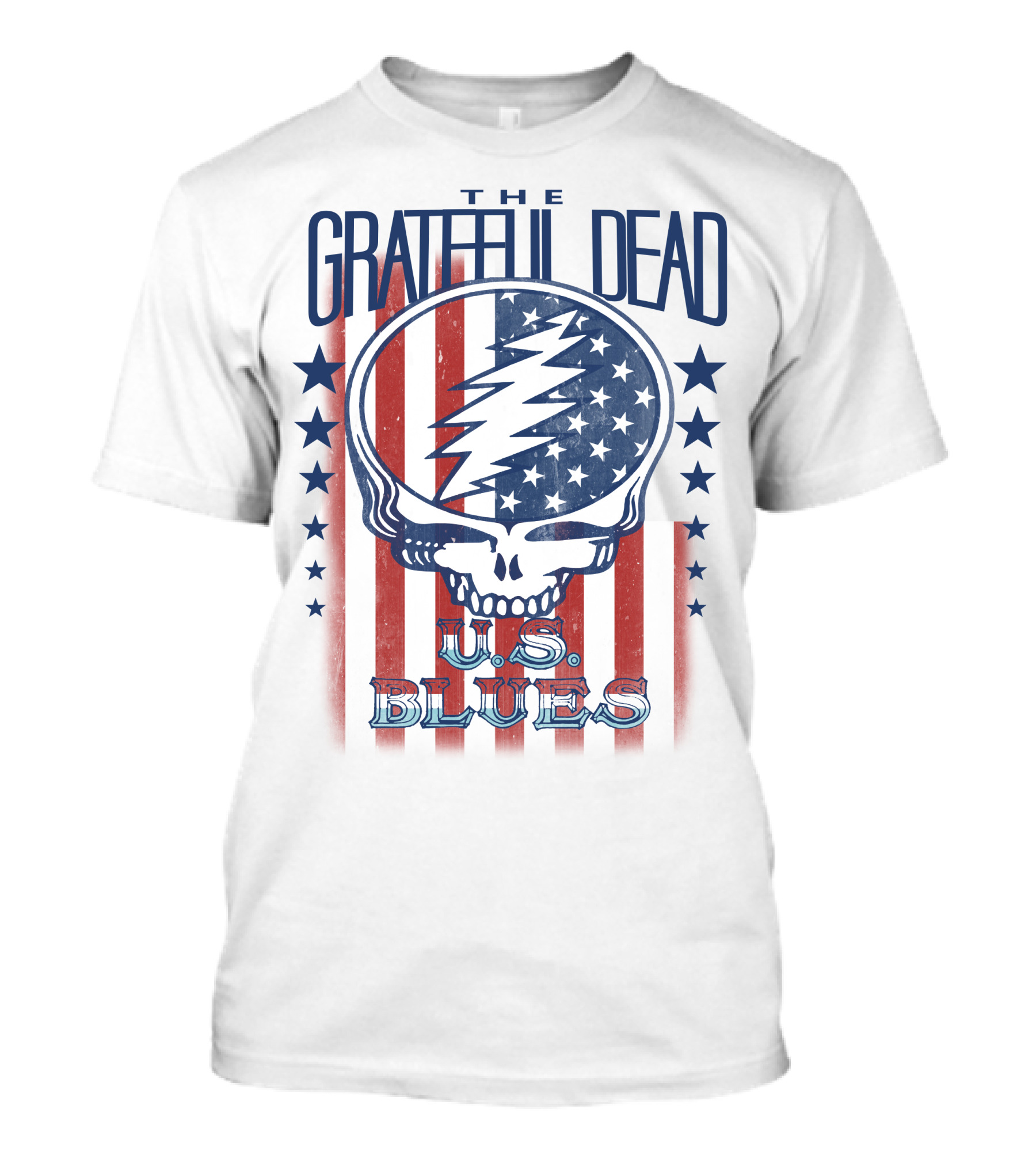 Grateful Dead U.s. Blues American Flag Skull T-Shirt