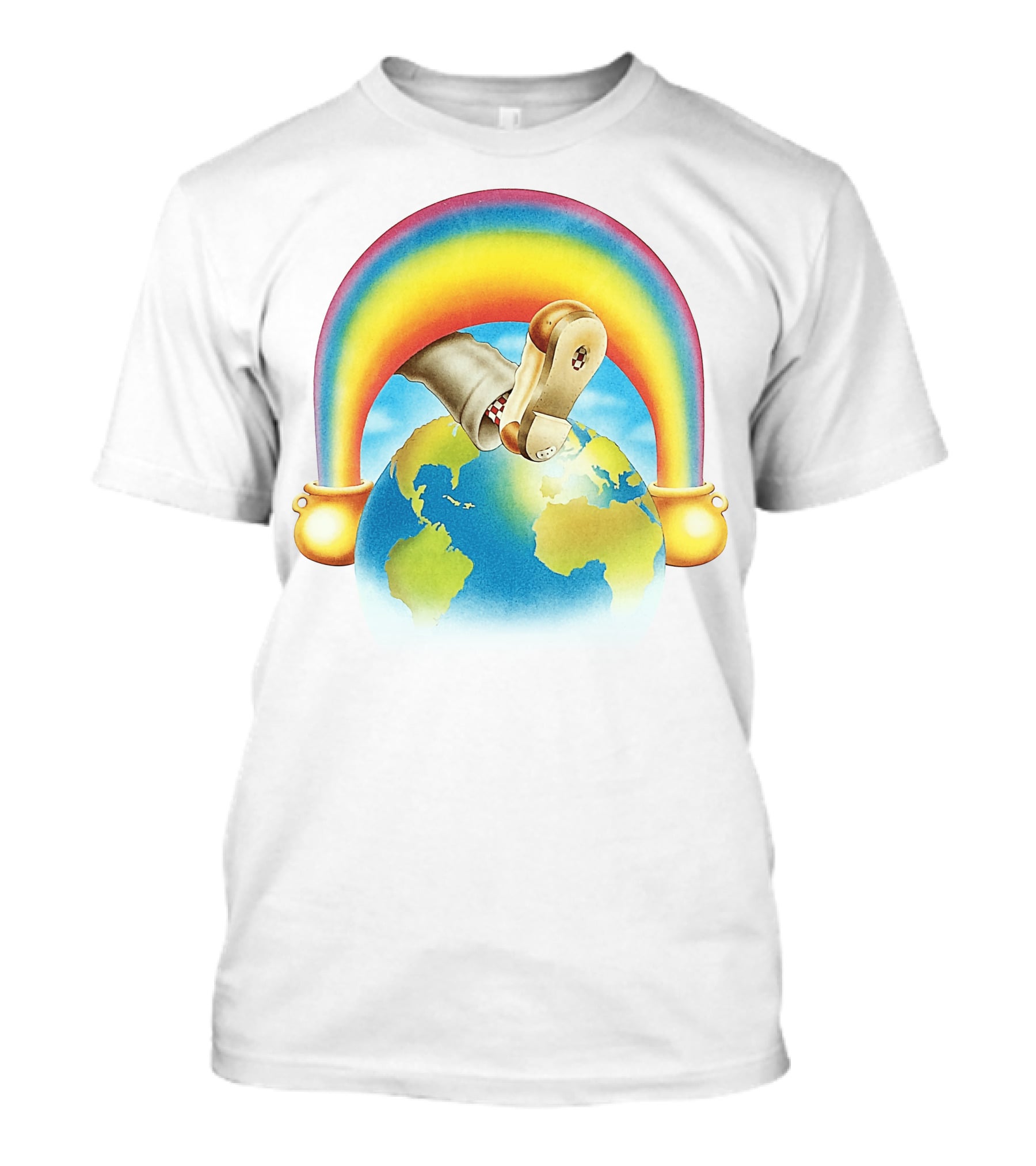 Earth Rainbow Footphone T-Shirt
