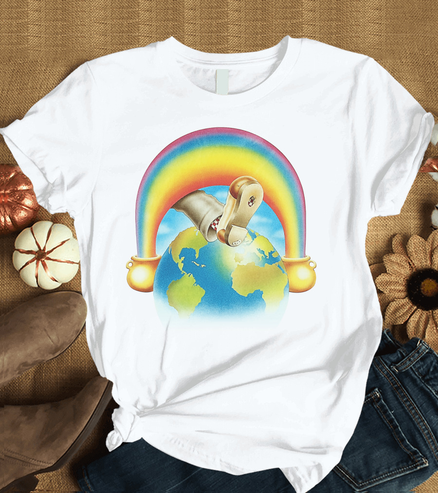 Earth Rainbow Footphone T-Shirt
