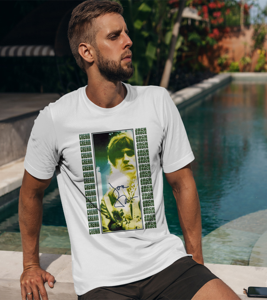 Cream Jack Bruce Signature Portrait T-Shirt