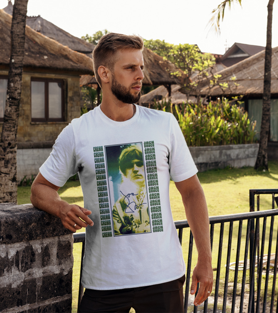 Cream Jack Bruce Signature Portrait T-Shirt
