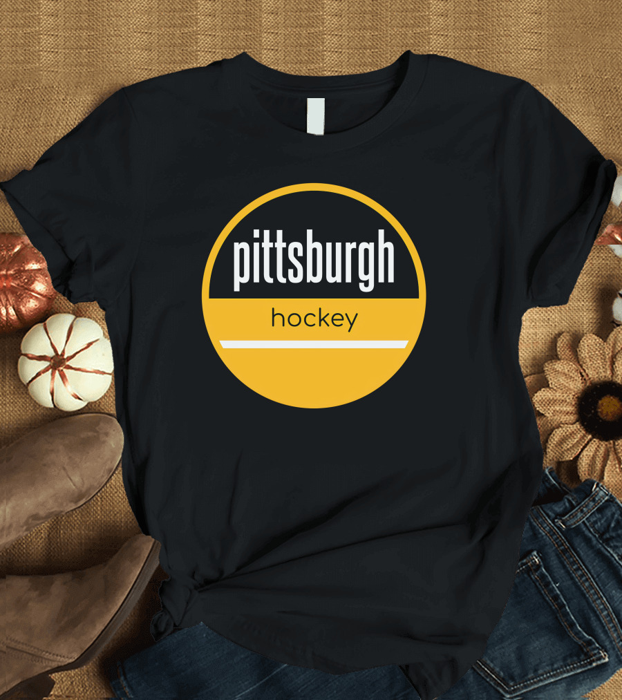 Pittsburgh Penguins Hockey Circle T-Shirt