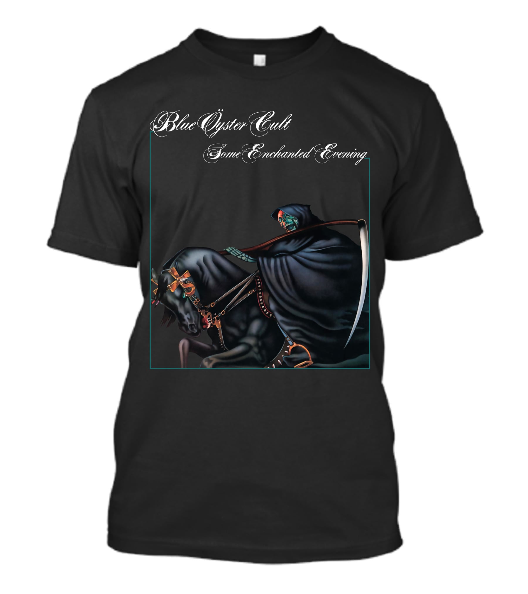 Blue Öyster Cult Some Enchanted Evening Grim Reaper On Horseback T-Shirt