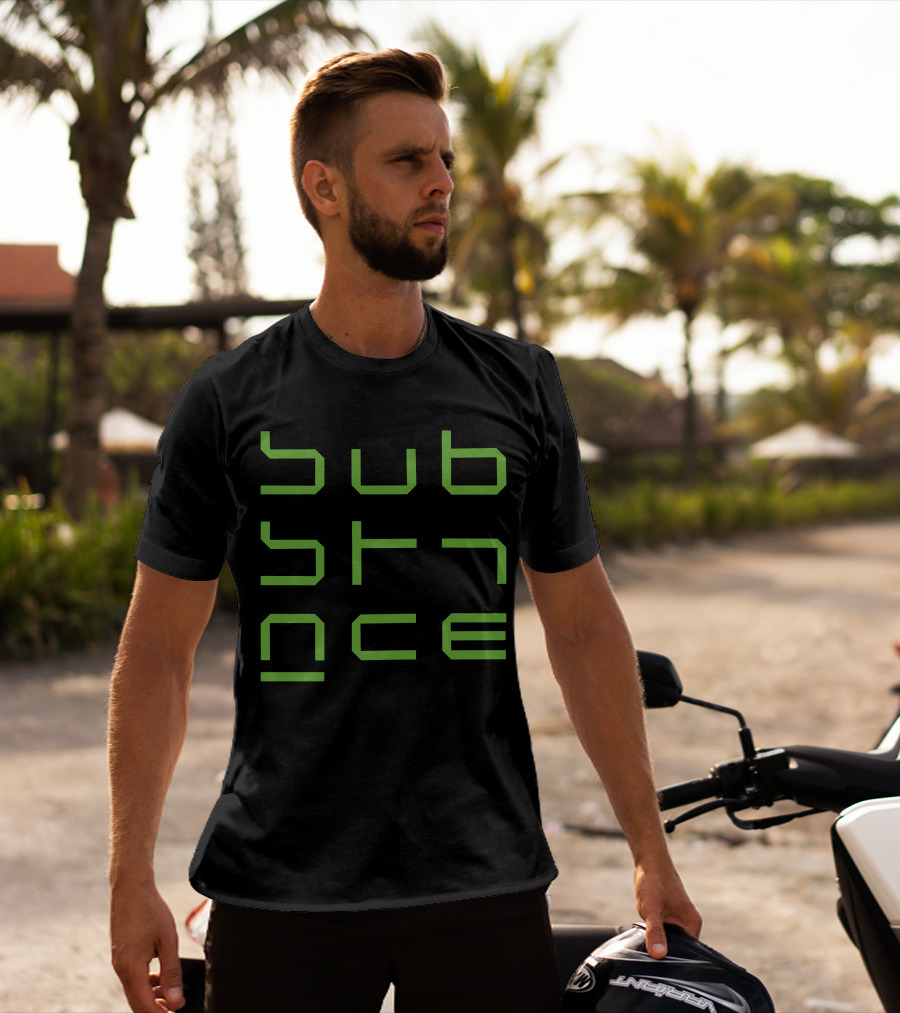 Substance Green Geometric T-Shirt