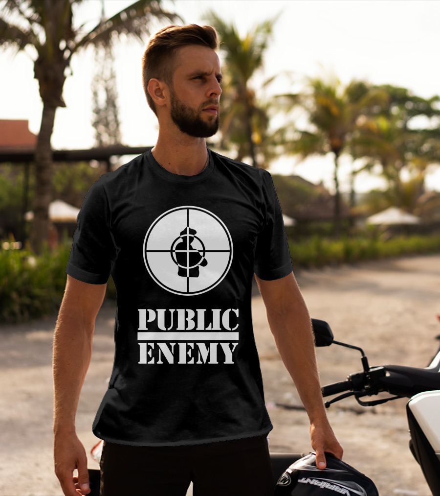 Public Enemy Classic Logo Target Silhouette T-Shirt