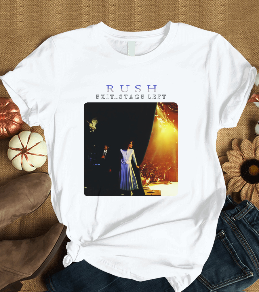 Rush Exit Stage Left Iconic Concert Photo Album Cover T-Shirt