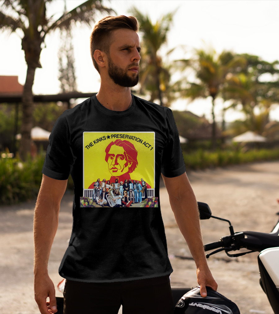 The Kinks Preservation Act 1 Album Cover Art With Band Members T-Shirt