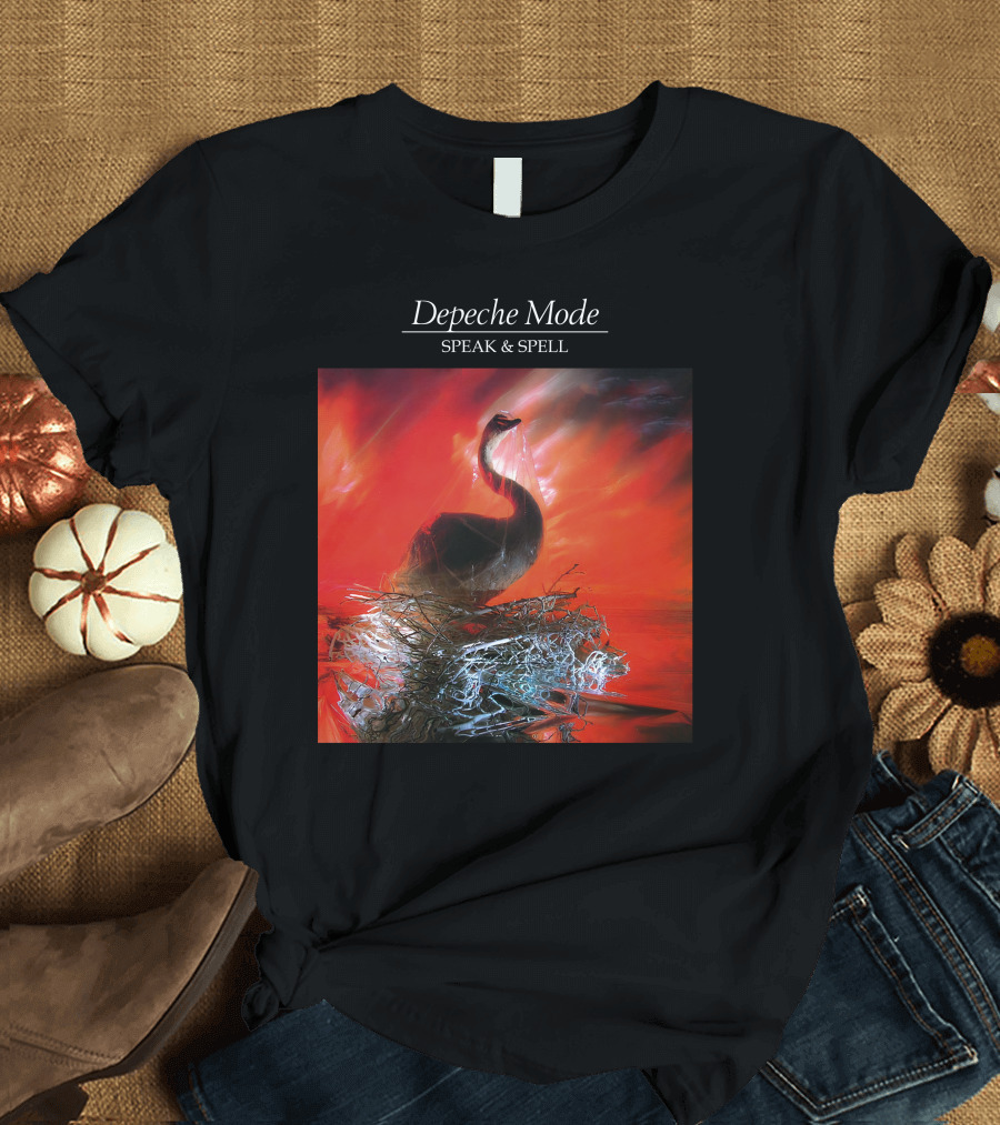 Depeche Mode Speak and Spell Swan Album Cover T-Shirt