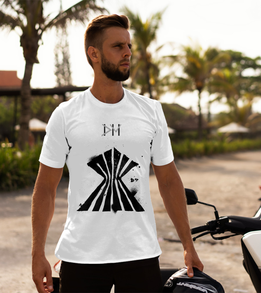 Dpm Org Dm Striped Abstract Symbol T-Shirt