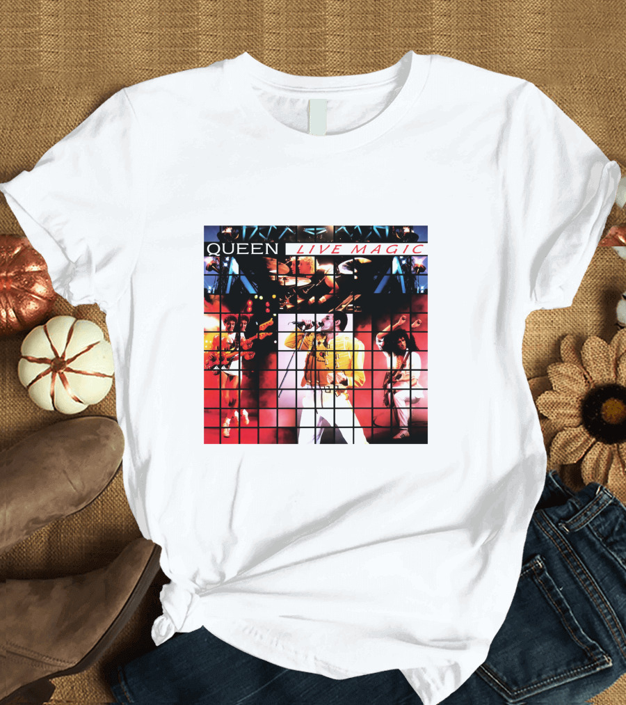 Queen Live Magic Concert Album Artwork Performance 1986 T-Shirt