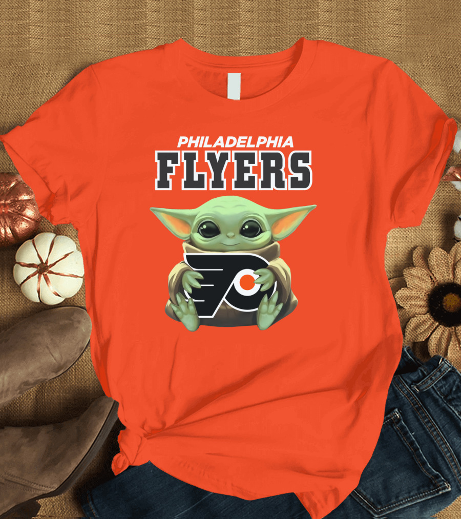 Philadelphia Flyers Baby Yoda T-Shirt