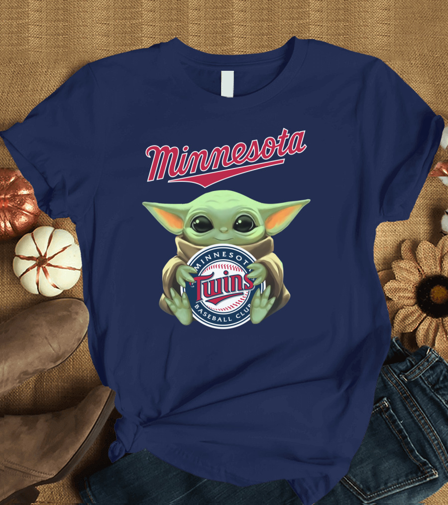 Minnesota Twins Baby Yoda Minnesota Baseball Club T-Shirt