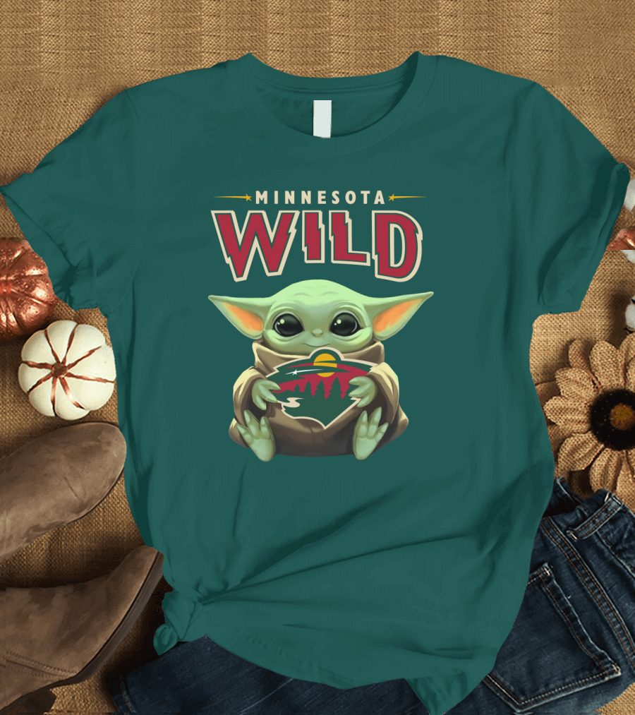 Minnesota Wild Baby Yoda T-Shirt