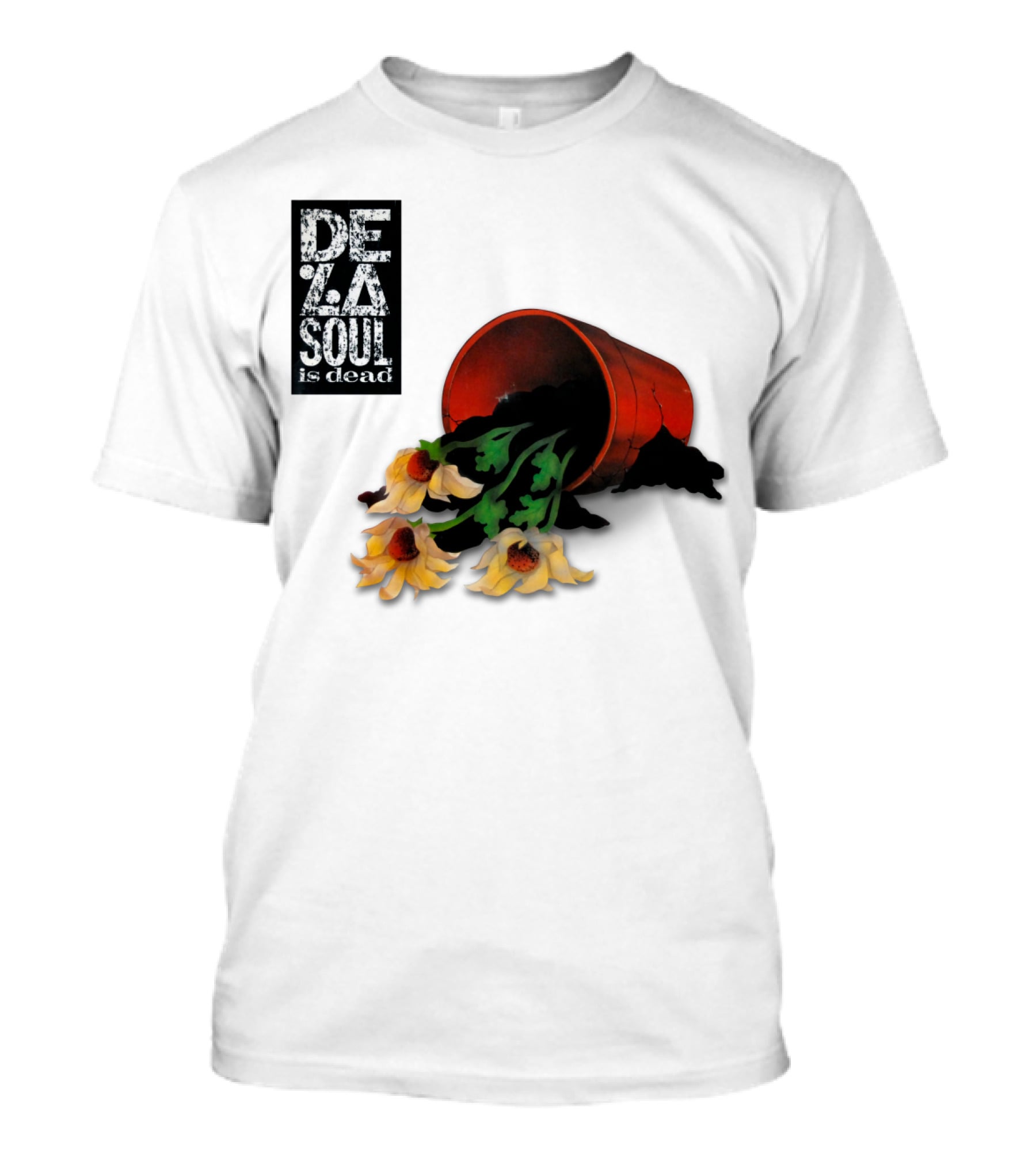 De La Soul Is Dead Flowers Spilling From A Pot T-Shirt
