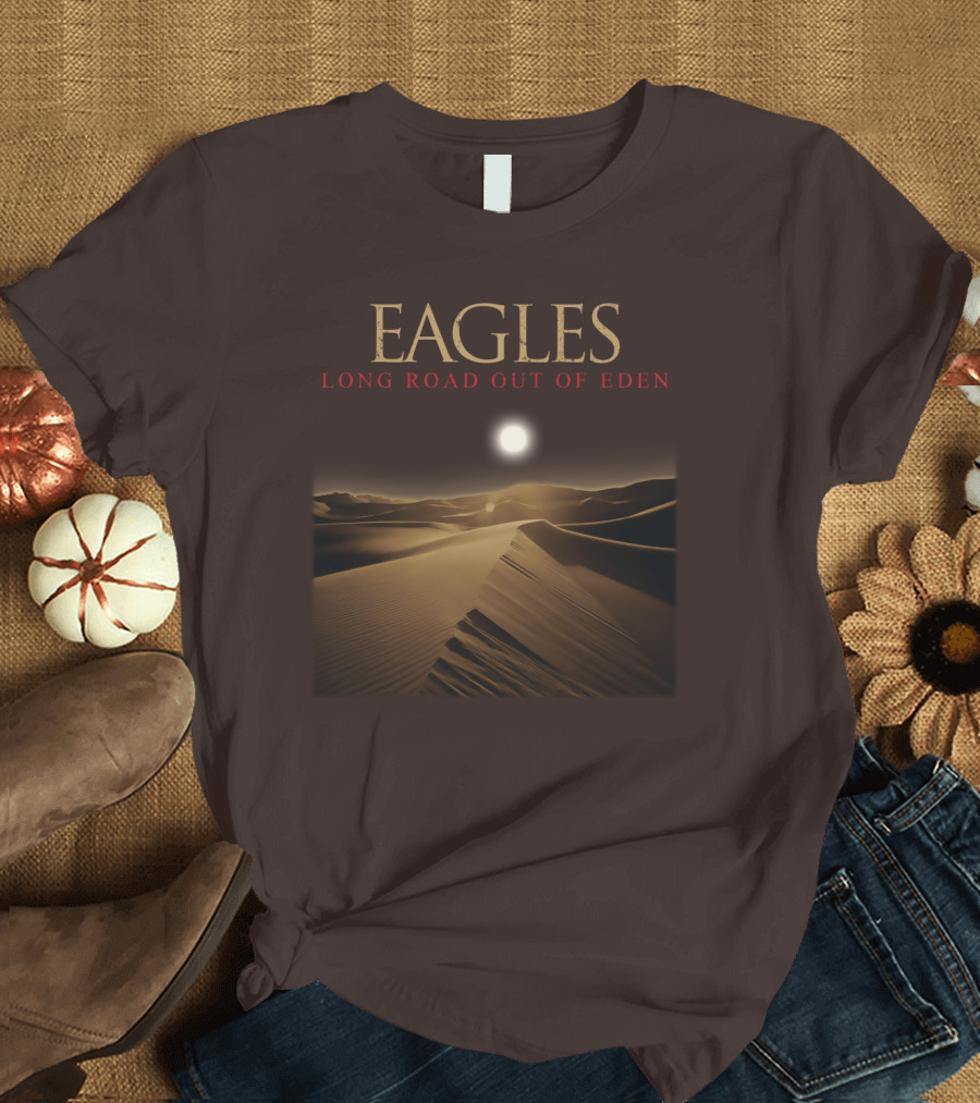 Eagles Long Road Out of Eden Desert Scene T-Shirt