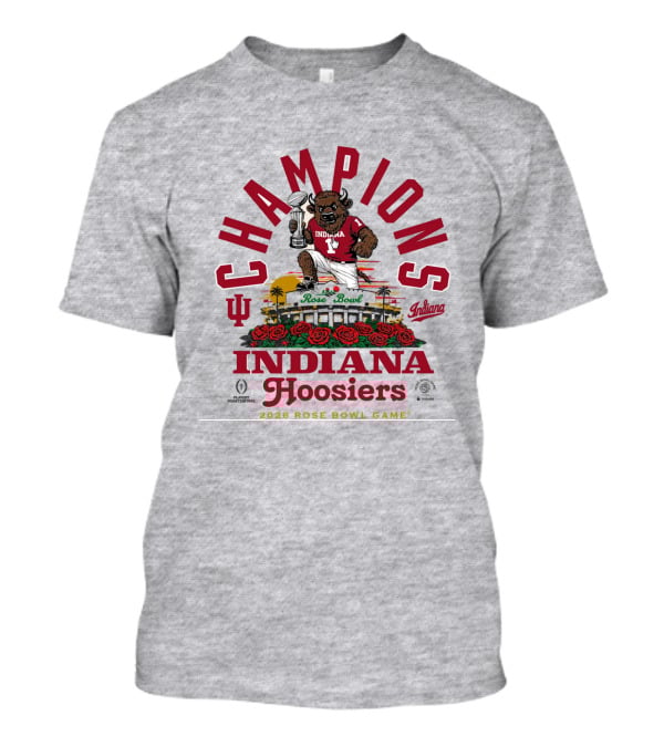 Indiana Hoosiers Bison 2026 Rose Bowl Champions Game Iu Rose Bowl T-Shirt