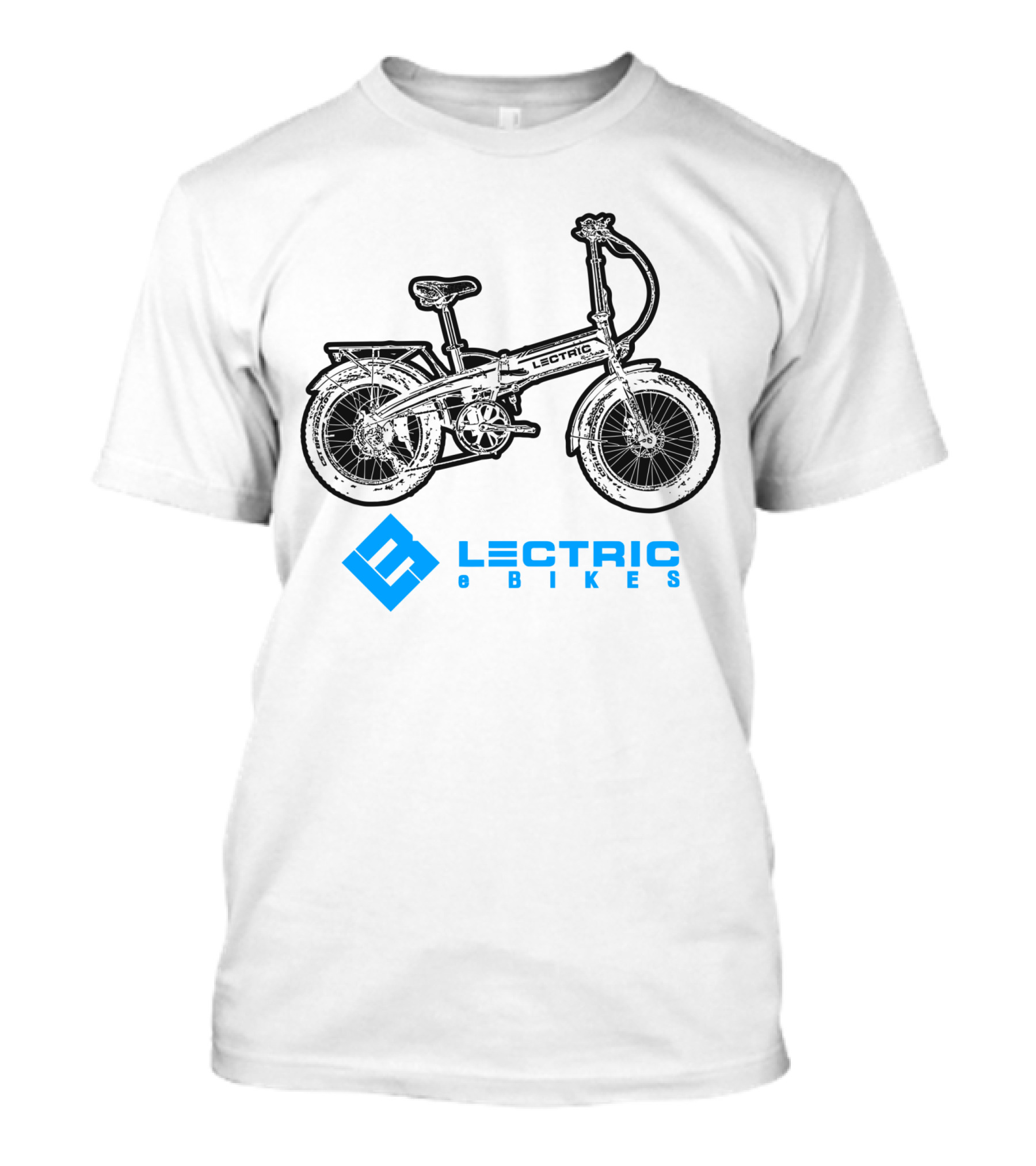 Lectric E Bikes Ride USA Retro Foldable Electric Bicycle T-Shirt
