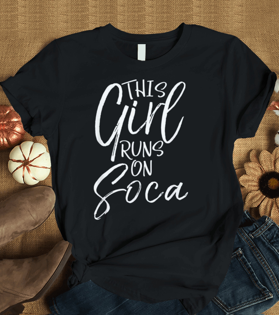 This Girl Runs on Soca Fun Vintage Cari Inspired by Caribbean Music and Dance Enthusiasts T-Shirt
