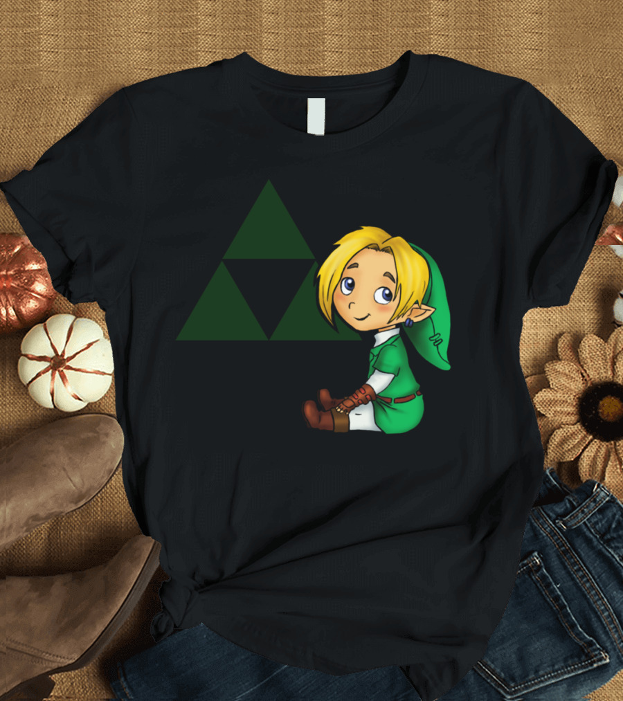 Child Link Triforce Legend Gaming T-Shirt