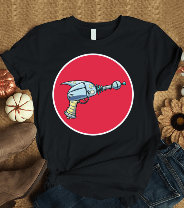 T-Shirt: Ray Gun Graphic in Red Circle 'HARD ICE Art Print' T-Shirt Ray Gun Graphic in Red Circle 'HARD ICE Art Print' T-Shirt