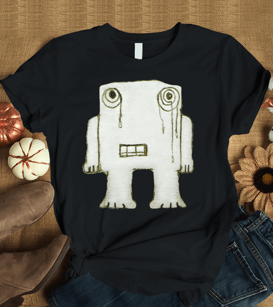 Sad Monster Baby Crying Creature with Teardrop Eyes T-Shirt