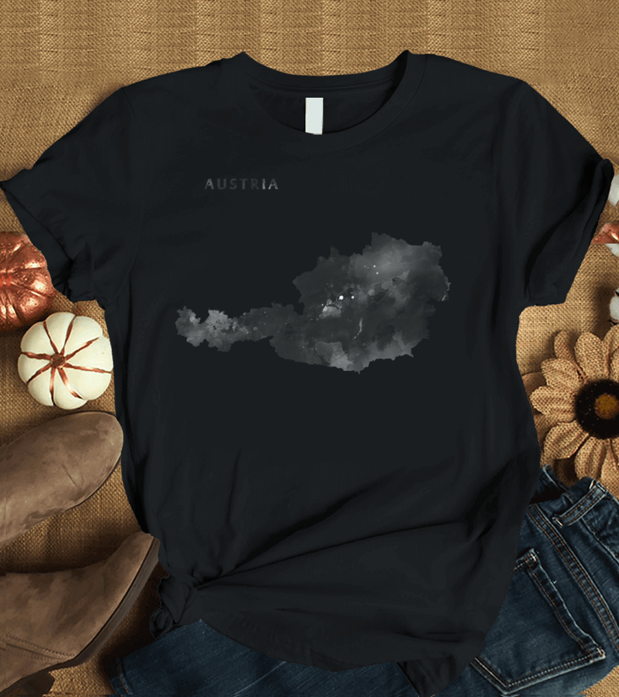 Austria Map Watercolor T-Shirt