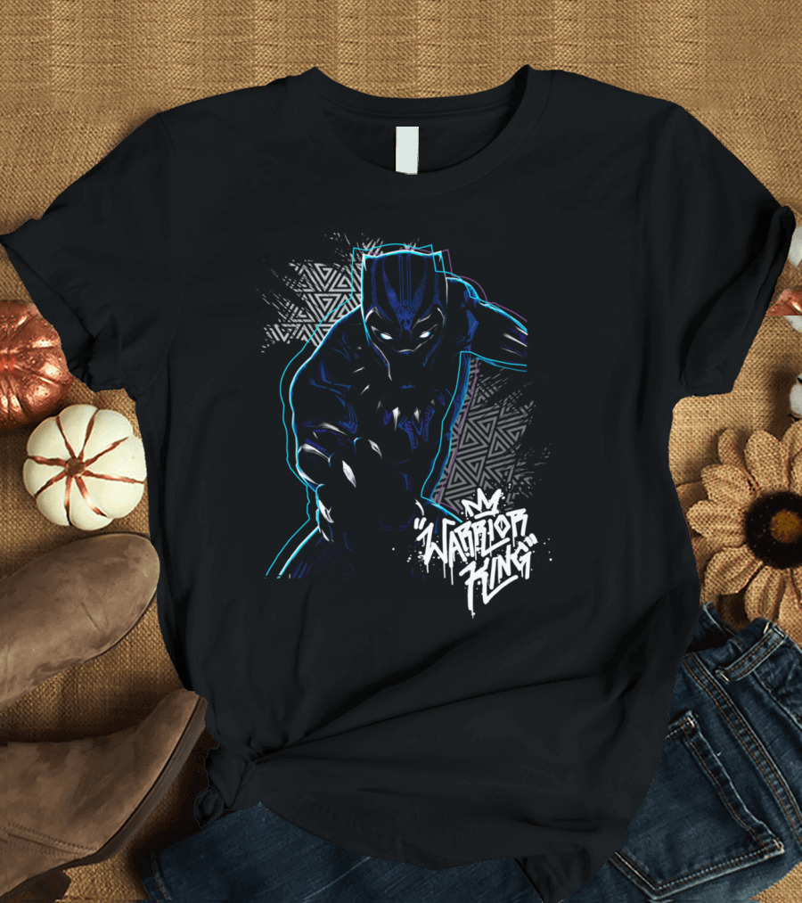 Warrior King Black Panther Marvel Geometric T-Shirt
