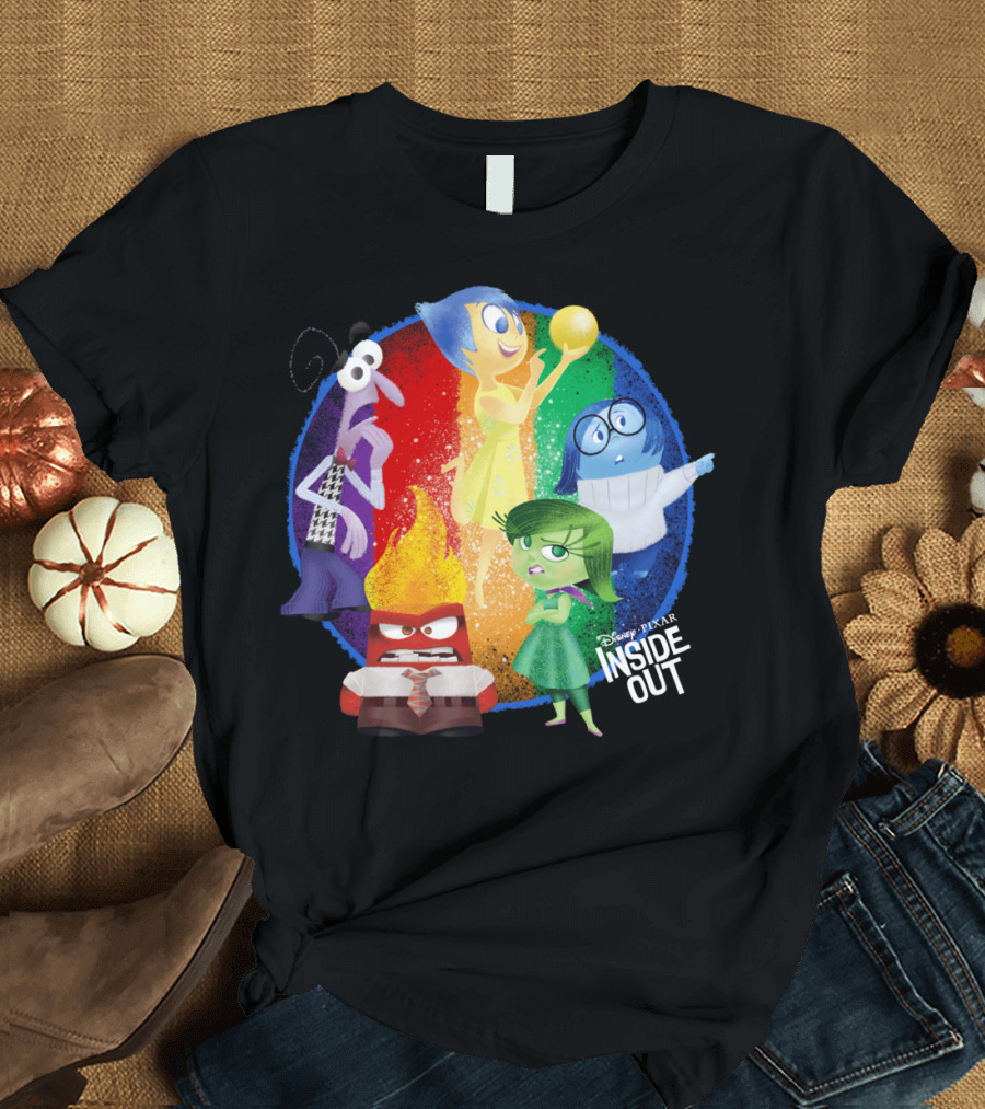 Disney Pixar Inside Out Emotional Characters Group T-Shirt