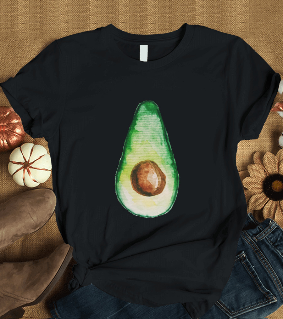 Avocado Life Watercolor Green T-Shirt