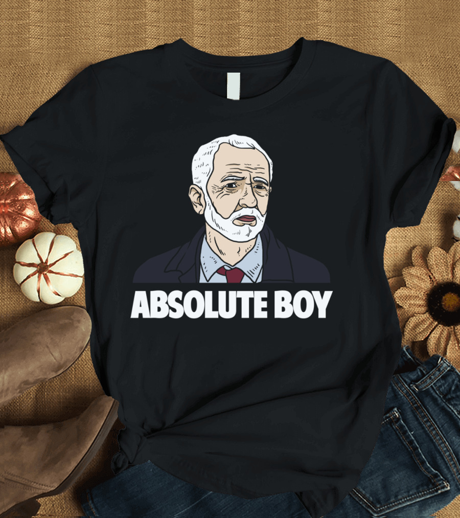 Jeremy Corbyn Absolute Boy Drawing with Suit and Red Tie T-Shirt