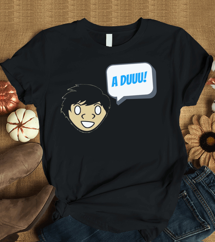 A Duuu Cartoon Character Speech Bubble T-Shirt