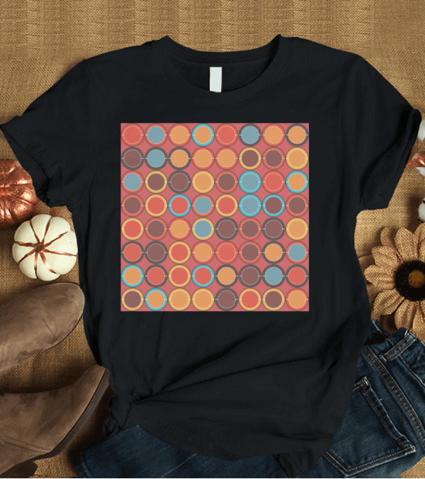 T-Shirt: Circles Art P Colorful Geometric T-Shirt Circles Art P Colorful Geometric T-Shirt