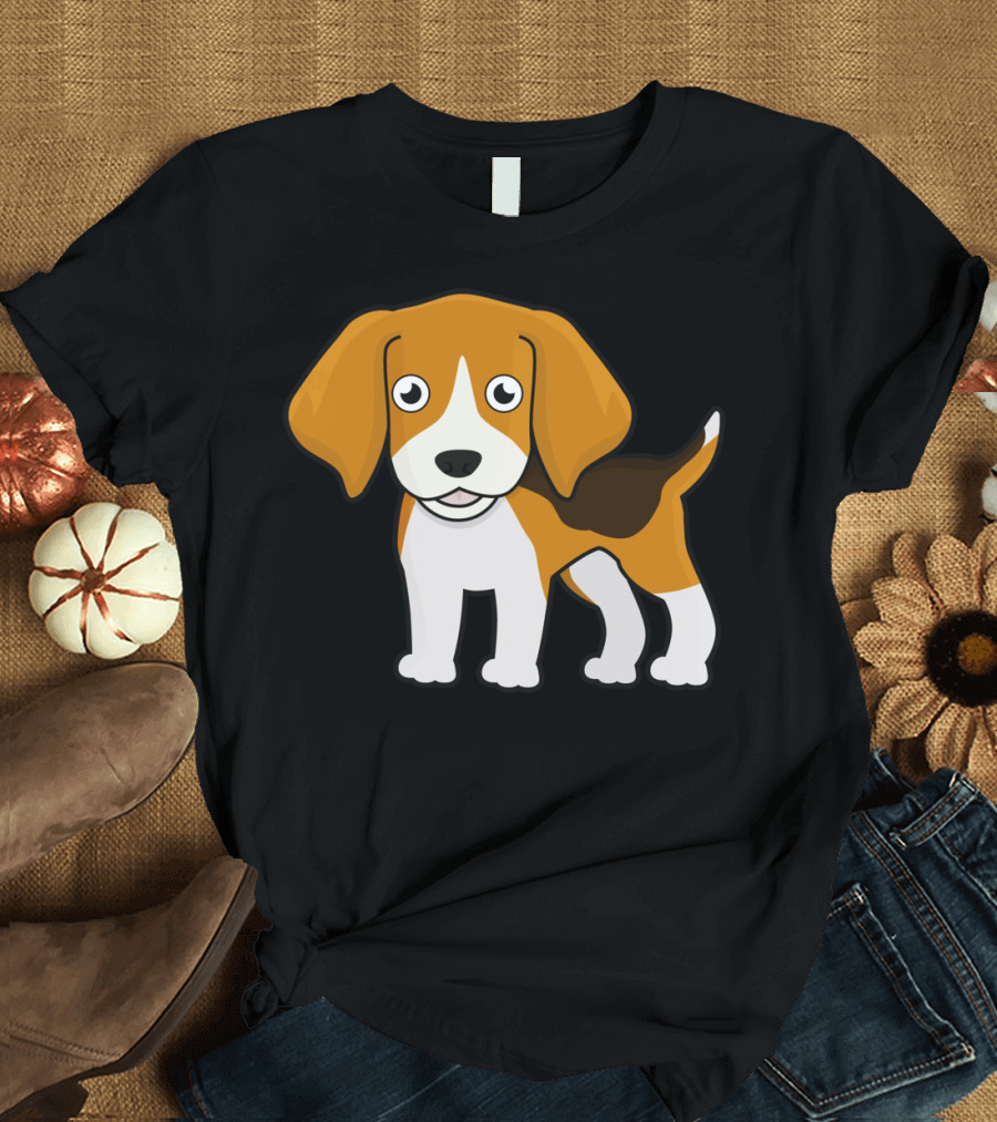 Cute Beagle T Cartoon Dog Image T-Shirt
