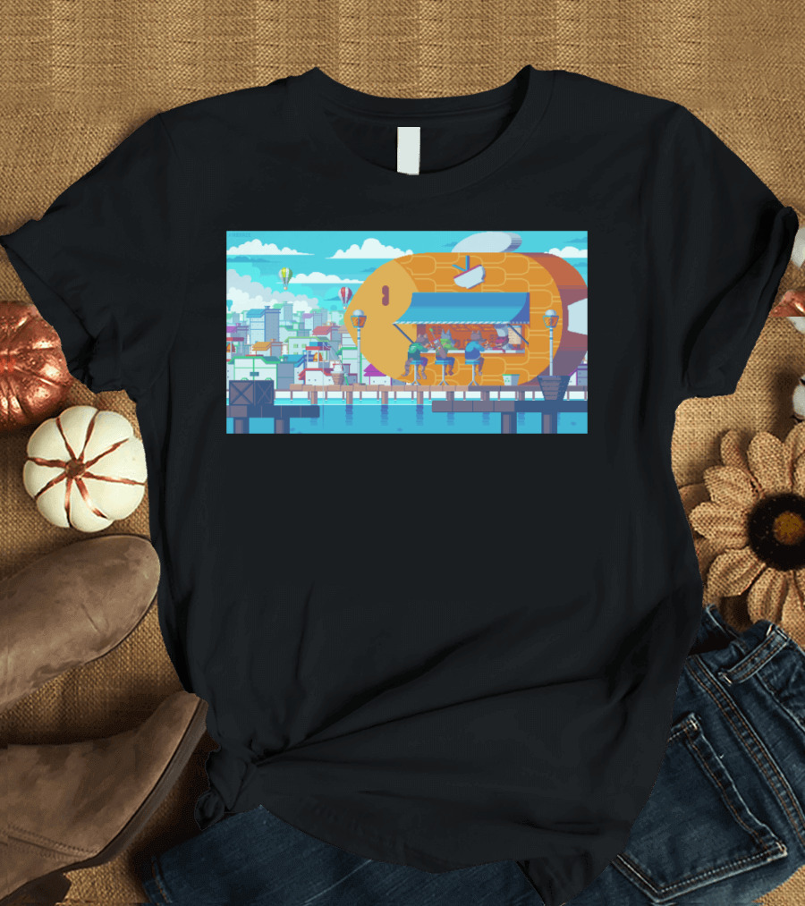 Food Stand Pri at Vibrant Waterfront Balloon City T-Shirt